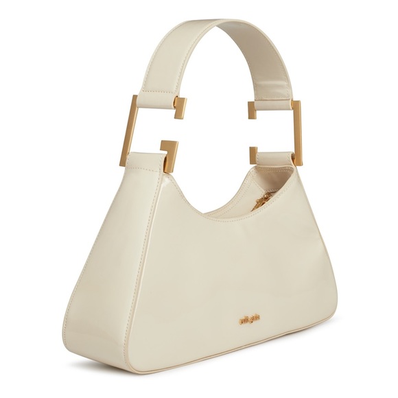 cult gaia Handbags - Cult Gaia
Aliza Logo Patent Leather Shoulder Bag